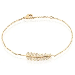 Bracelet Luz Plaqué Or Jaune Oxyde De Zirconium