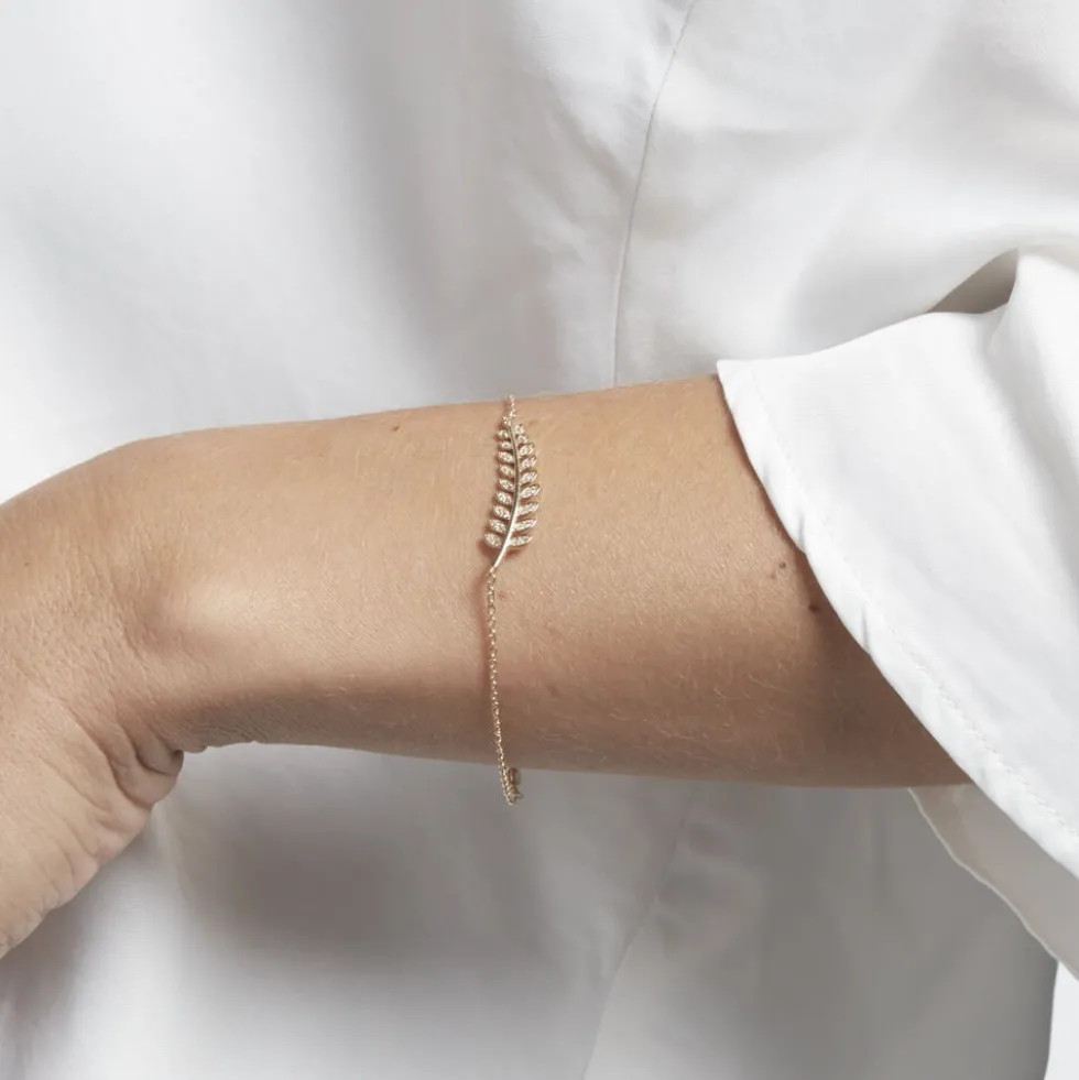 Bracelet Luz Plaqué Or Jaune Oxyde De Zirconium