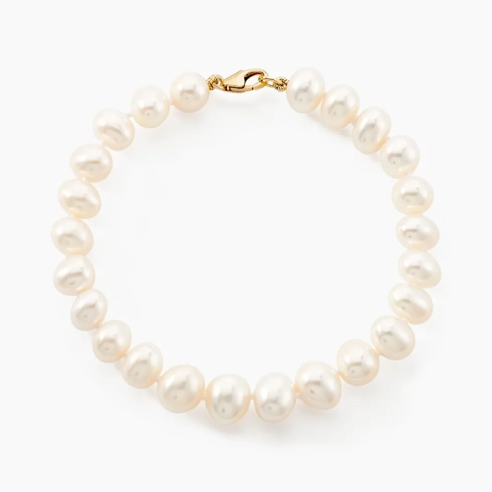 Bracelet Madelena Or Jaune Perle De Culture