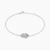 Bracelet Mafatma Argent Blanc Oxyde De Zirconium