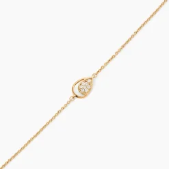 Bracelet Mahalya Plaqué Or Jaune Oxyde De Zirconium