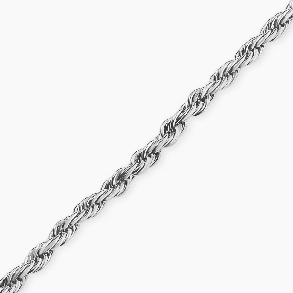 Bracelet Maille Phebus Him Acier Blanc