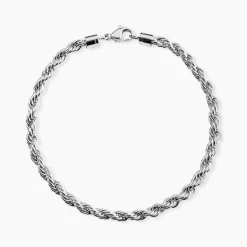 Bracelet Maille Phebus Him Acier Blanc