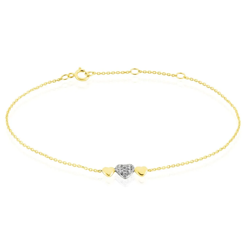 Bracelet Maiwena Or Jaune Diamant