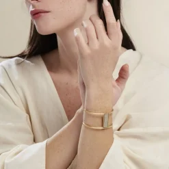 Bracelet Manchette Acier Doré Maria