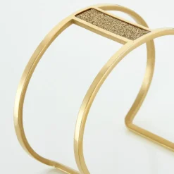 Bracelet Manchette Acier Doré Maria