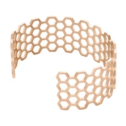 Bracelet Manchette Ouvert Acier Rose Buglose