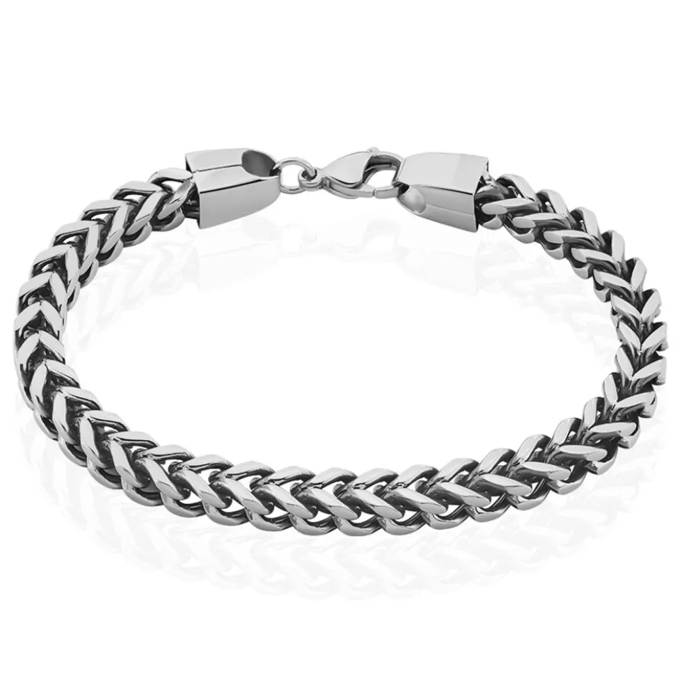 Bracelet Manuel Acier Blanc