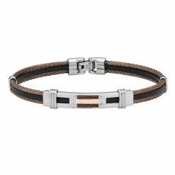 Bracelet Marie-gaelleae Or Acier Bicolore