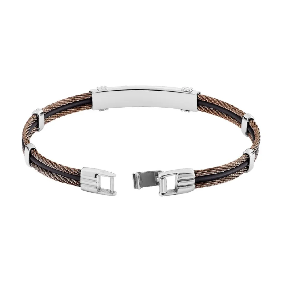 Bracelet Marie-gaelleae Or Acier Bicolore