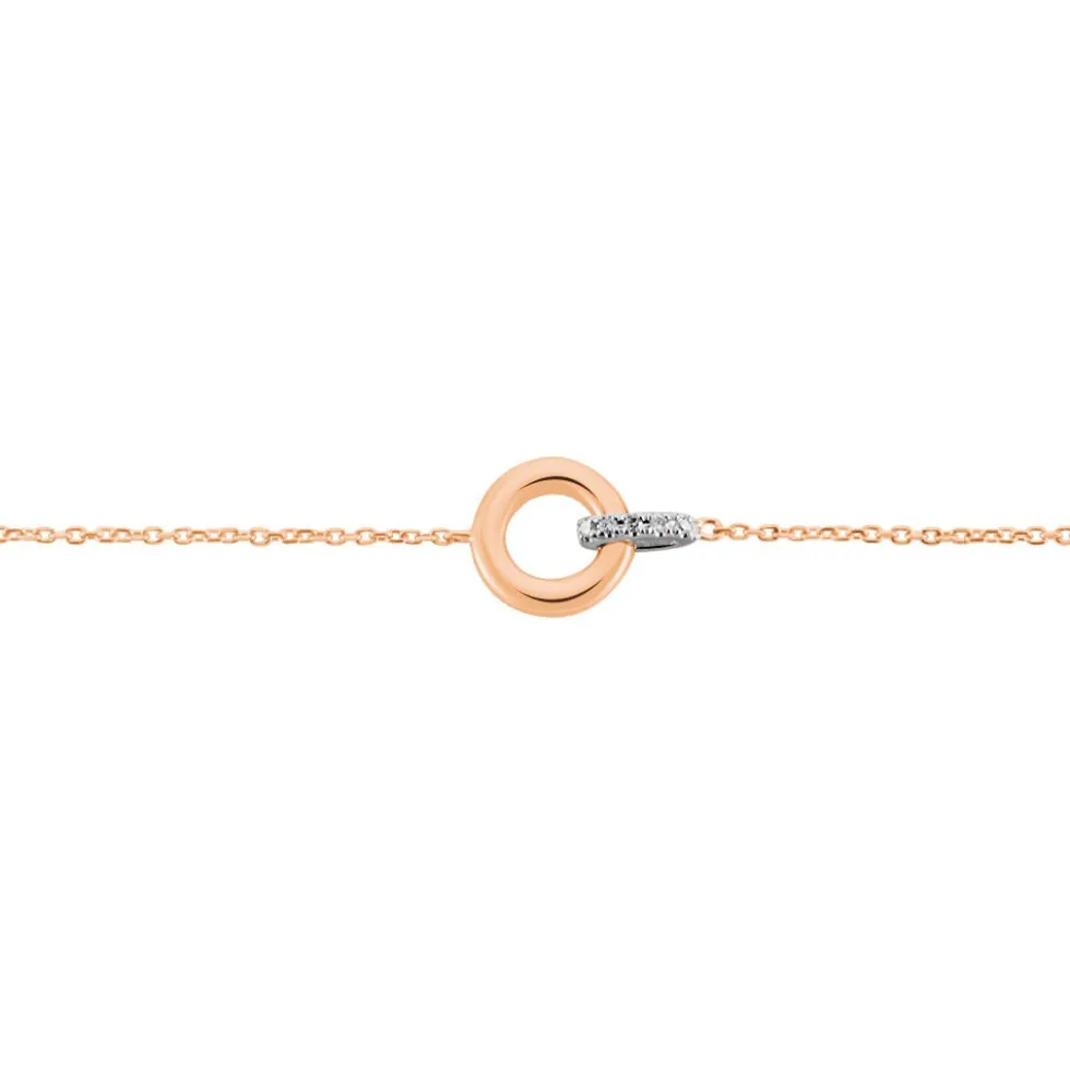 Bracelet Melynda Or Rose Diamant