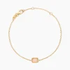 Bracelet Memory Plaqué Or Jaune Quartz
