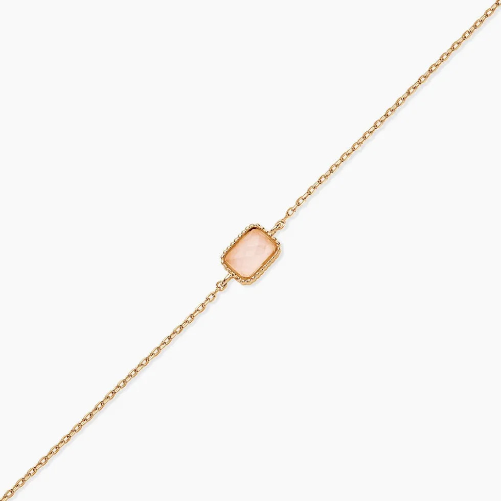 Bracelet Memory Plaqué Or Jaune Quartz