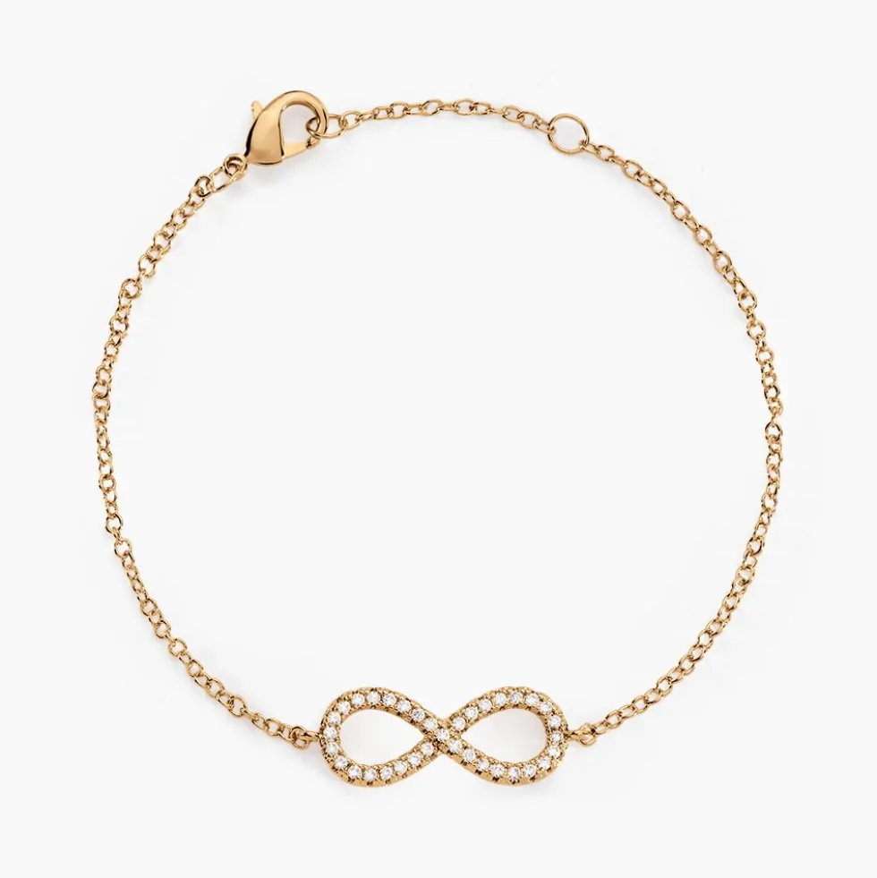 Bracelet Merane Plaqué Or Jaune Oxyde De Zirconium