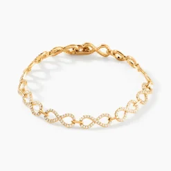 Bracelet Merane Plaqué Or Oxydes De Zirconium