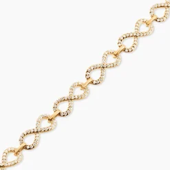 Bracelet Merane Plaqué Or Oxydes De Zirconium