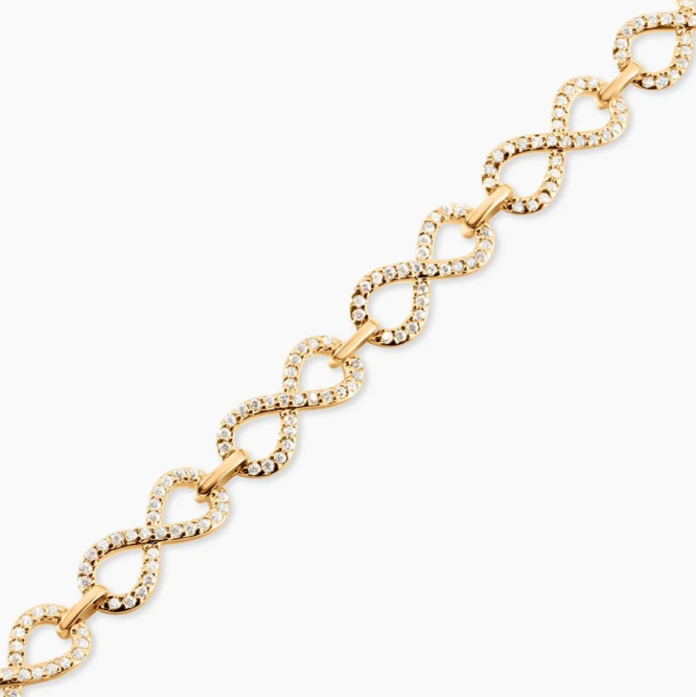 Bracelet Merane Plaqué Or Oxydes De Zirconium