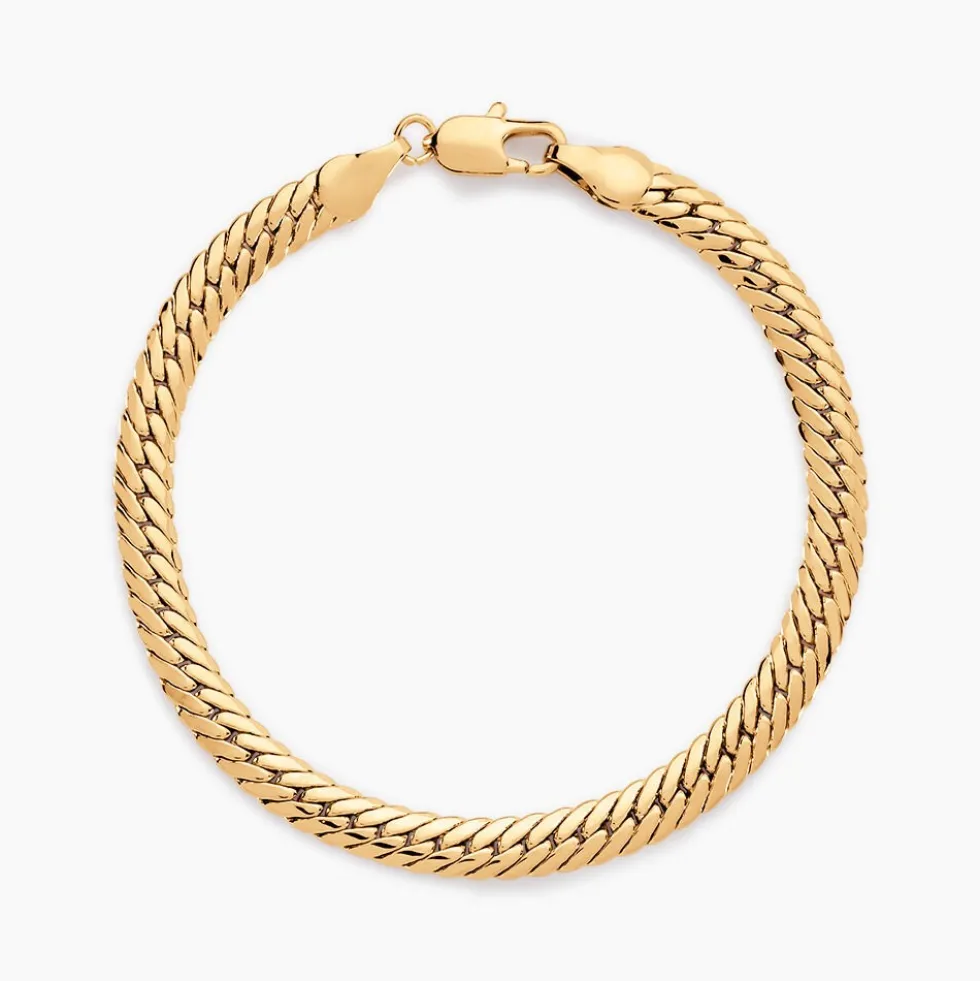 Bracelet Messaline Plaqué Or Jaune