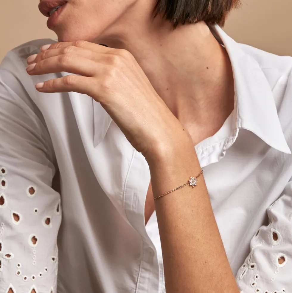Bracelet Mia Plaqué Or Doré Oxyde De Zirconium