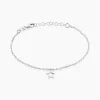 Bracelet Mikaelle Argent Blanc