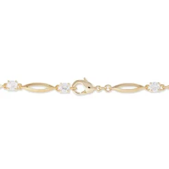 Bracelet Mimona Plaqué Or Jaune Oxyde De Zirconium