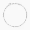 Bracelet Mindie Argent Blanc