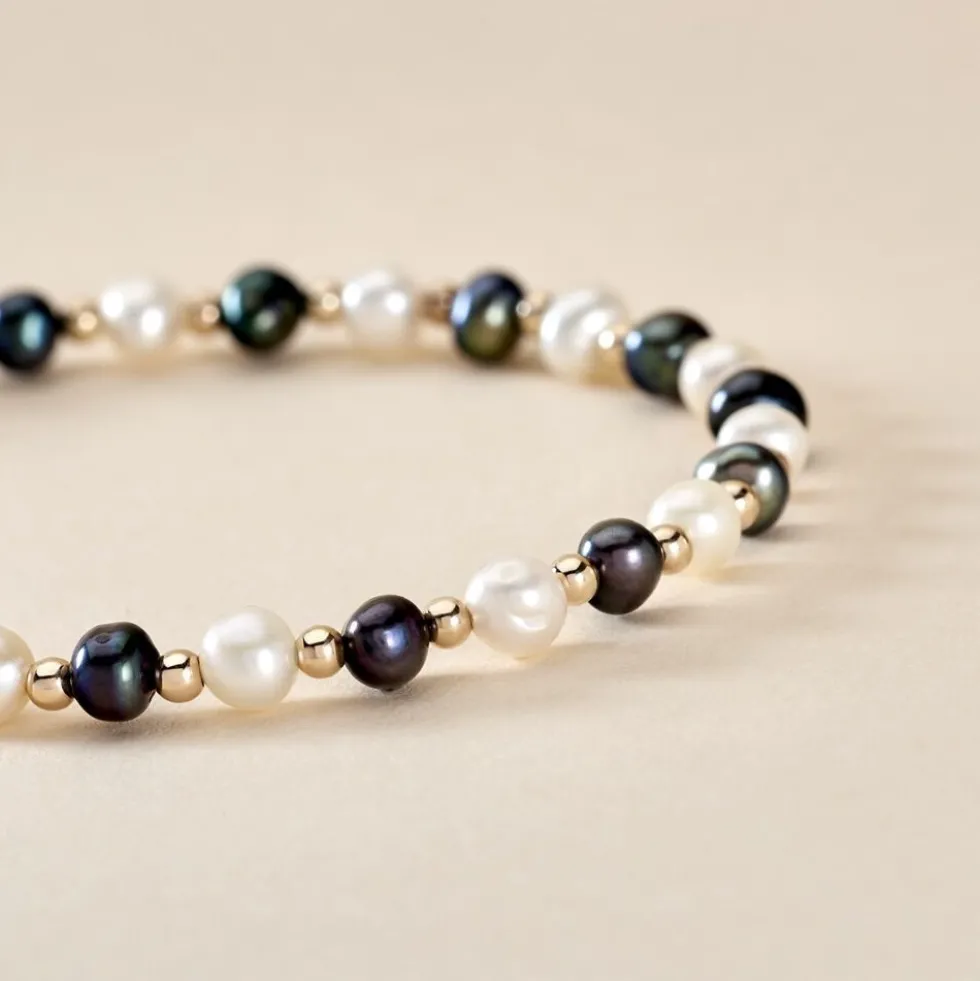 Bracelet Mirjam Or Jaune Perle De Culture