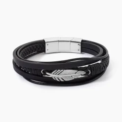 Bracelet Multirangs Acier Vieillit Georgio