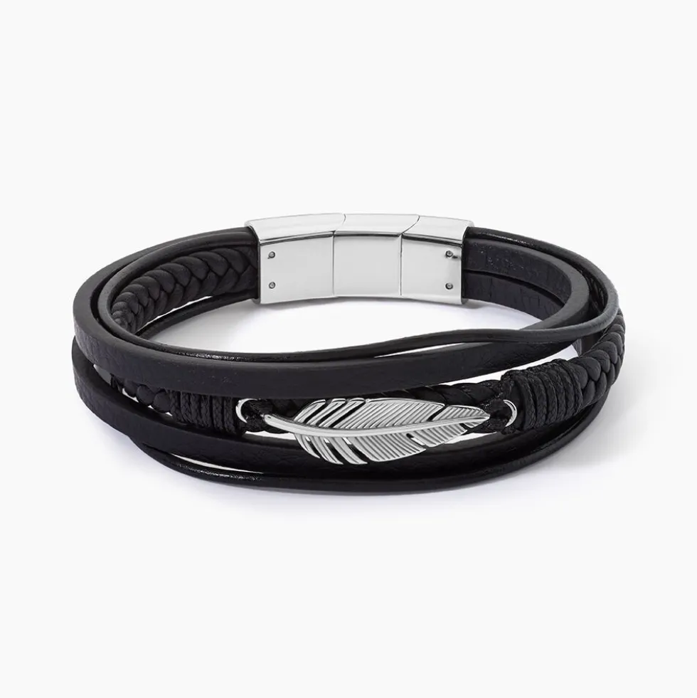 Bracelet Multirangs Acier Vieillit Georgio