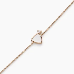 Bracelet Muse Argent Rose Nacre Oxyde De Zirconium