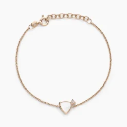 Bracelet Muse Argent Rose Nacre Oxyde De Zirconium