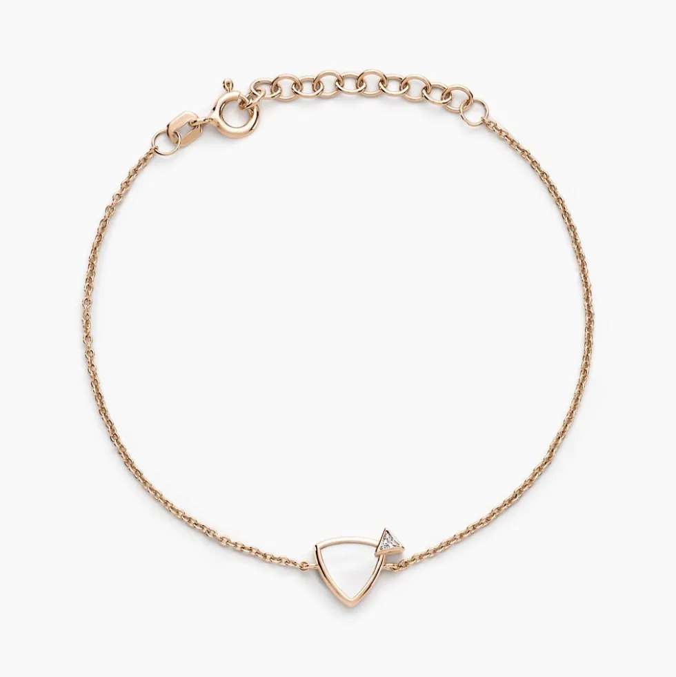 Bracelet Muse Argent Rose Nacre Oxyde De Zirconium