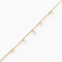 Bracelet Myosothis Plaqué Or Oxydes De Zirconium