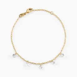 Bracelet Myosothis Plaqué Or Oxydes De Zirconium