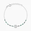 Bracelet Mystic Argent Blanc Malachite