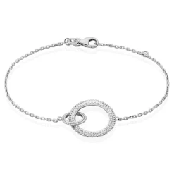 Bracelet Nathalia Argent Blanc Oxyde De Zirconium
