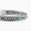 Bracelet Naturel Acier Blanc Jaspe Africain
