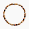 Bracelet Naturel Autres Tricolore Jaspe Africain Agate