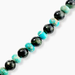 Bracelet Naturel Autres Vert Jaspe Africain