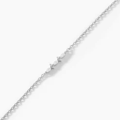 Bracelet Naura Argent Blanc Oxyde De Zirconium