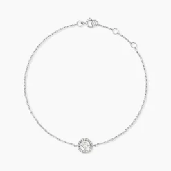 Bracelet Nour-imen Or Blanc Diamant