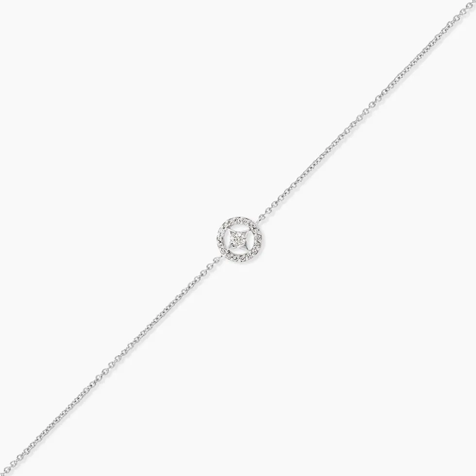 Bracelet Nour-imen Or Blanc Diamant