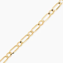 Bracelet Ophelio Maille Alternee 1/1 Or Jaune