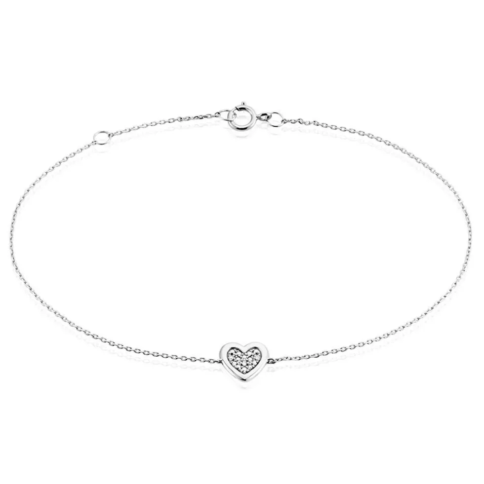Bracelet Or Blanc Abidan Diamants