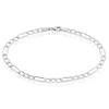 Bracelet Or Blanc Maille Alternée 1/3