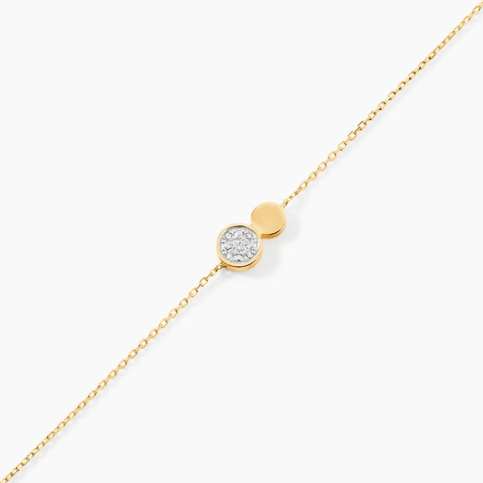 Bracelet Or Jaune Abijah Diamants