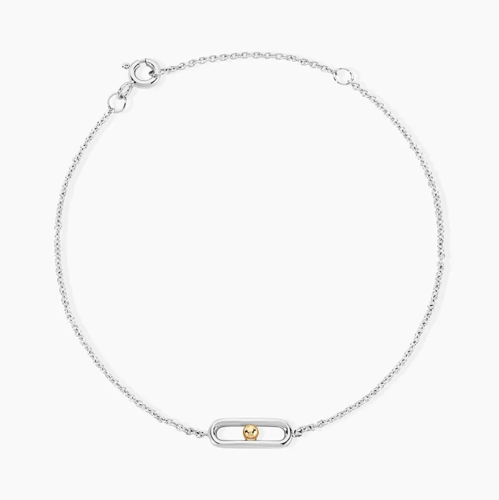 Bracelet Or Jaune Argent Blanc