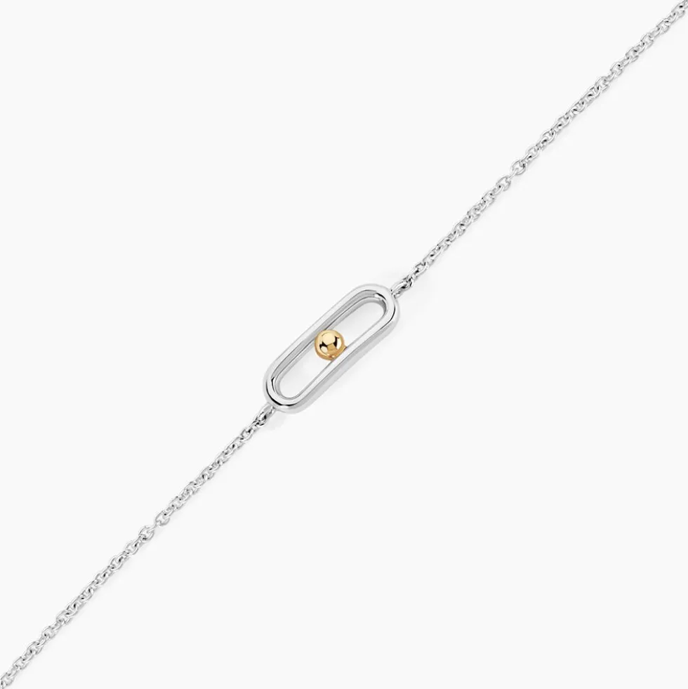 Bracelet Or Jaune Argent Blanc