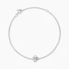 Bracelet Or Jaune Argent Blanc Oxyde De Zirconium