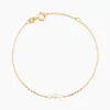 Bracelet Or Jaune Audrea Perle De Culture Oxydes De Zirconium